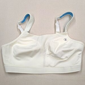 Champion Women's Cream and Blue Sports Bra